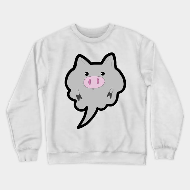 The pig ghost power strong Crewneck Sweatshirt by FzyXtion